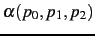 $\alpha(p_0,p_1,p_2)$