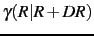 $\gamma(R\vert R+DR)$